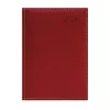 Naptár, tervező, A5, napi, műbőr, TOPTIMER, "Business", bordó