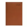 Naptár, tervező, A5, napi, műbőr, TOPTIMER, "Business", barna