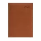 Naptár, tervező, A5, napi, műbőr, TOPTIMER, "Business", barna