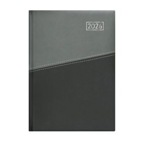   Naptár, tervező, B5, heti, TOPTIMER "Duplex", antracit-szürke