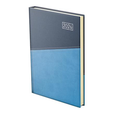 Naptár, tervező, B5, heti, TOPTIMER "Duplex", kék-világoskék