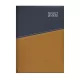 Naptár, tervező, A5, napi, TOPTIMER "Duplex", kék-mustár