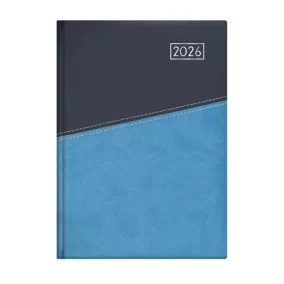   Naptár, tervező, A5, napi, TOPTIMER "Duplex", kék-világoskék
