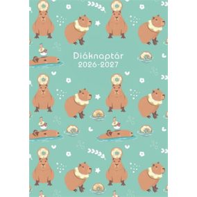   Diáknaptár, 2026/2027 tanév, B6, heti, TOPTIMER, "Capibara"