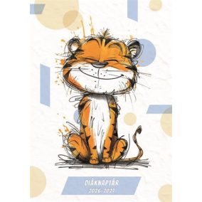   Diáknaptár, 2026/2027 tanév, B6, heti, TOPTIMER, "Tigris"