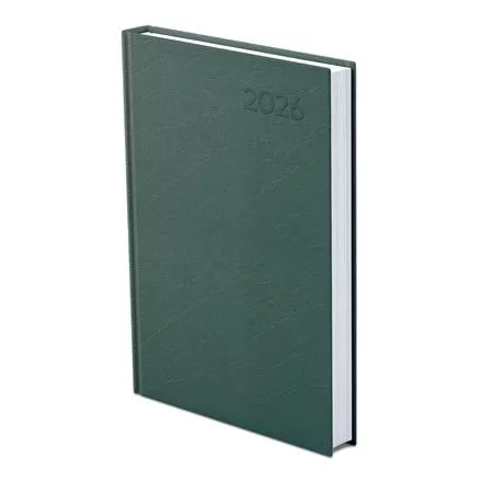 Naptár, tervező, A5, napi, TOPTIMER, "Economic", zöld