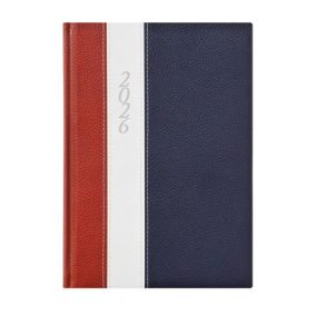   Naptár, tervező, B5, heti, TOPTIMER "Fashion", bordó-fehér-kék