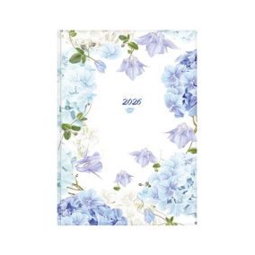   Naptár, tervező, B5, heti, TOPTIMER, "Joy", hortenzia