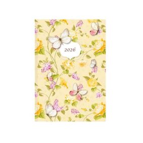   Naptár, tervező, A5, heti, TOPTIMER "Joy", pillangó