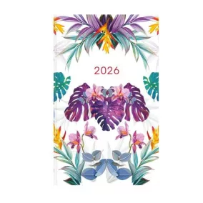   Naptár, tervező, A5, heti, keskeny, TOPTIMER, "Joy", pálma