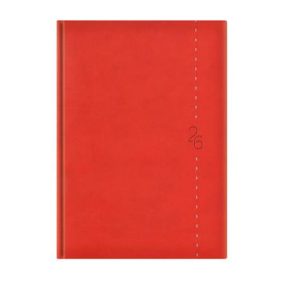   Naptár, tervező, B5, heti, TOPTIMER "Linea", piros