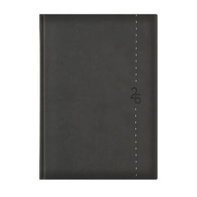   Naptár, tervező, B5, heti, TOPTIMER "Linea", sötétszürke