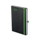   Naptár, tervező, A5, heti, TOPTIMER, "Nero", fekete-zöld