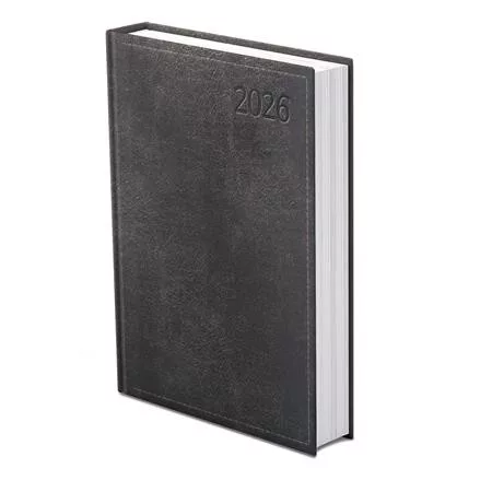 Naptár, tervező, B5, napi, TOPTIMER "Traditional", fekete