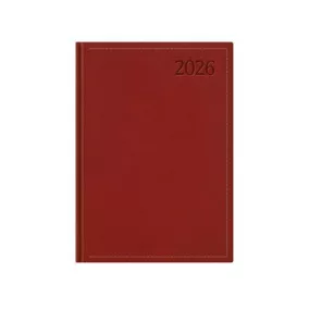   Naptár, tervező, A5, napi, TOPTIMER "Traditional", bordó