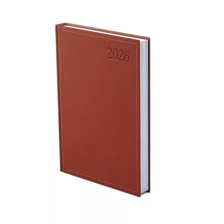Naptár, tervező, B6, napi, TOPTIMER "Traditional", bordó