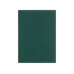   Naptár, tervező, B6, napi, TOPTIMER "Traditional", zöld