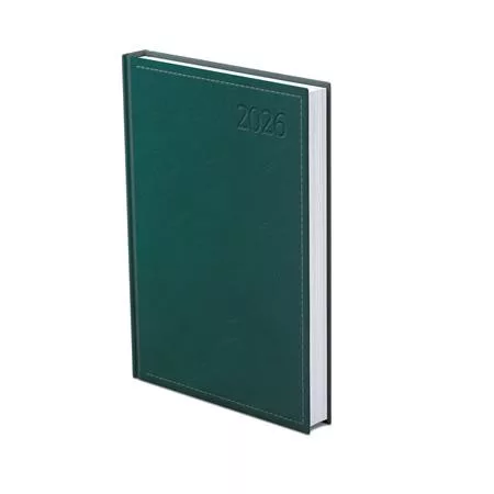 Naptár, tervező, B6, napi, TOPTIMER "Traditional", zöld