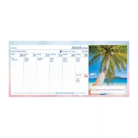 Naptár, asztali, álló, TOPTIMER, "Motivációs naptár"