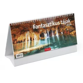   Naptár, asztali, álló, TOPTIMER "Fantasztikus tájak"