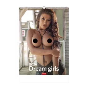   Naptár, felnőtt tartalommal, fali, TOPTIMER, "Dream girls 18+"