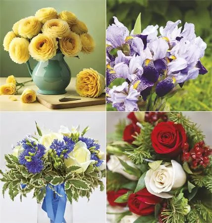 Naptár, fali, TOPTIMER "Virágcsokrok"