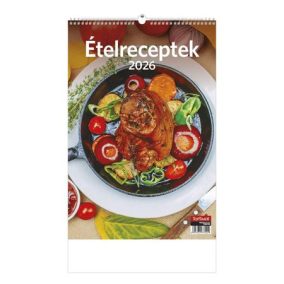 Naptár, fali, TOPTIMER "Ételreceptek"