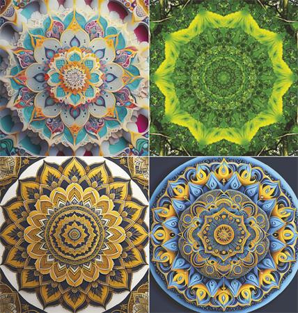 Naptár, fali, TOPTIMER "Mandala"