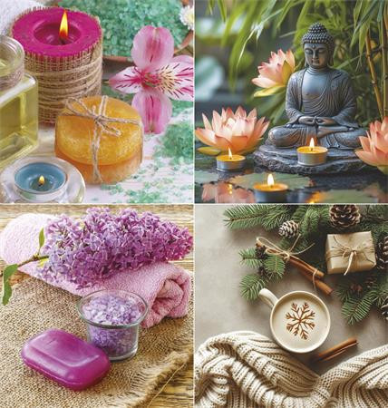 Naptár, fali, TOPTIMER "Relax"