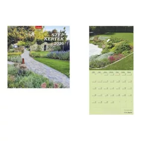 Naptár, fali, TOPTIMER, "Szép kertek"