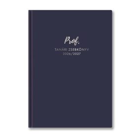   Tanári zsebkönyv, 2026/2027 tanév, A5, heti, TOPTIMER, kék