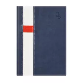   Naptár, tervező, A5, napi, TOPTIMER "Vario", kék-fehér