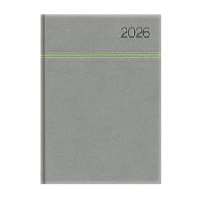   Naptár, tervező, B5, heti, TOPTIMER, "Young", szürke-zöld