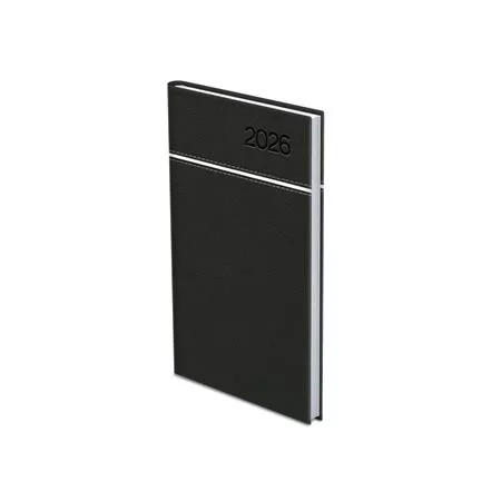 Zsebnaptár, álló elrendezésű, TOPTIMER, "Young", fekete-fehér