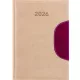 Naptár, tervező, A5, napi, DAYLINER "Memphis", bézs-padlizsán
