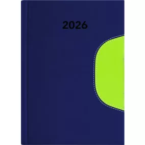   Naptár, tervező, A5, napi, DAYLINER "Memphis", kék-zöld