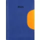 Naptár, tervező, B5, heti, DAYLINER "Memphis", kék-sárga