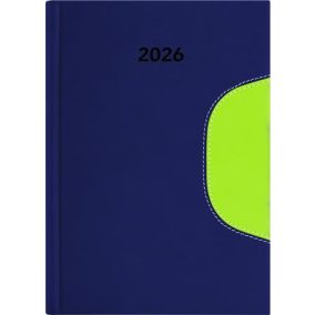   Naptár, tervező, B5, heti, DAYLINER "Memphis", kék-zöld