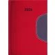 Naptár, tervező, B5, heti, DAYLINER "Memphis", piros-szürke