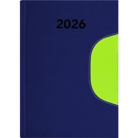   Naptár, tervező, B6, heti, DAYLINER "Memphis", kék-zöld