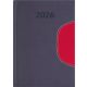 Naptár, tervező, B6, heti, DAYLINER "Memphis", szürke-piros