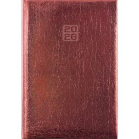   Naptár, tervező, A5, heti, DAYLINER, "Mirror", bronz