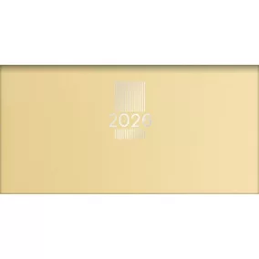   Zsebnaptár, fekvő elrendezésű, DAYLINER, "MyPastel", sárga