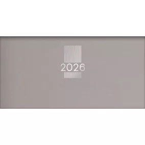   Zsebnaptár, fekvő elrendezésű, DAYLINER, "MyPastel", szürke