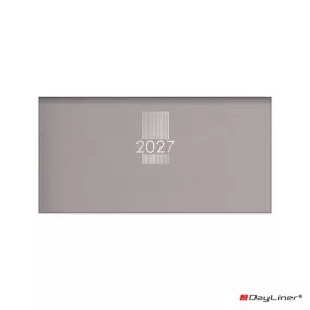   Zsebnaptár, fekvő elrendezésű, DAYLINER, "MyPastel", szürke