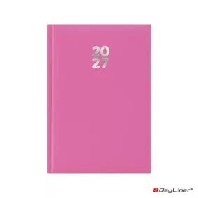   Naptár, tervező, A5, napi, DAYLINER, "Pannon", fuchsia