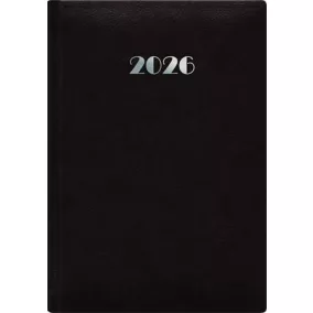   Naptár, tervező, A5, napi, DAYLINER, "Pellana", fekete