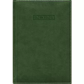   Naptár, tervező, A5, napi, DAYLINER, "Sherwood", zöld