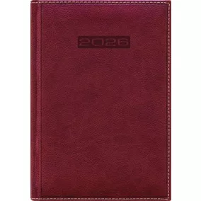   Naptár, tervező, B5, heti, DAYLINER, "Sherwood", barnásvörös
