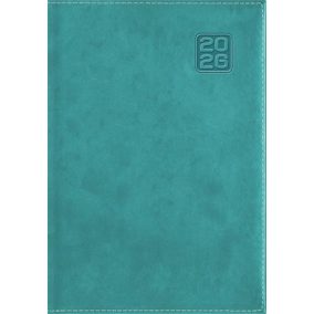   Naptár, tervező, B5, heti, DAYLINER "Square", türkiz